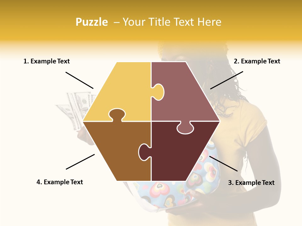 Female Hand Aging PowerPoint Template