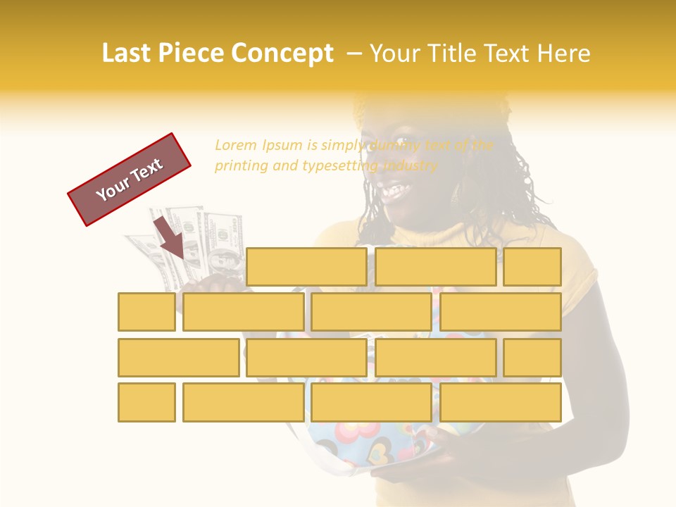 Female Hand Aging PowerPoint Template