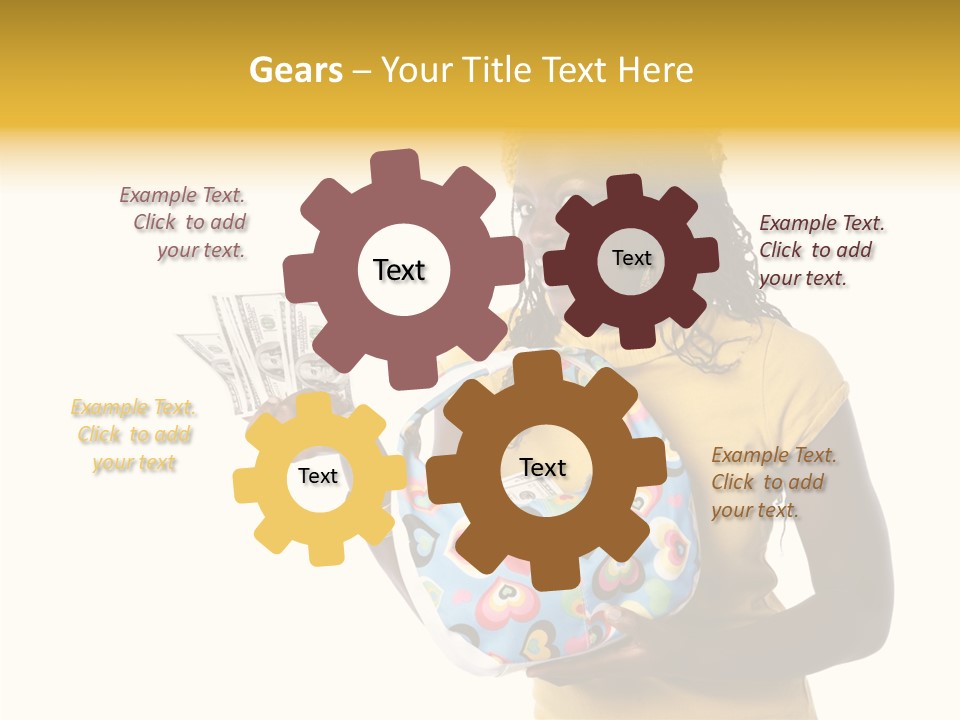 Female Hand Aging PowerPoint Template