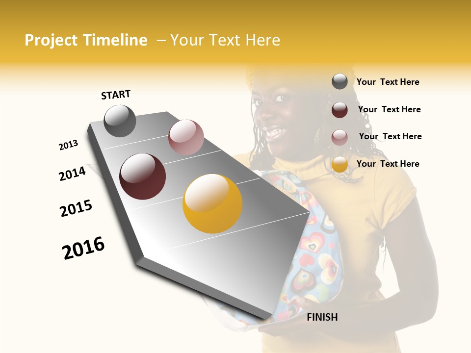Female Hand Aging PowerPoint Template