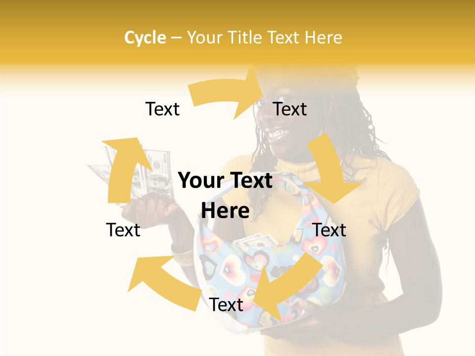 Female Hand Aging PowerPoint Template