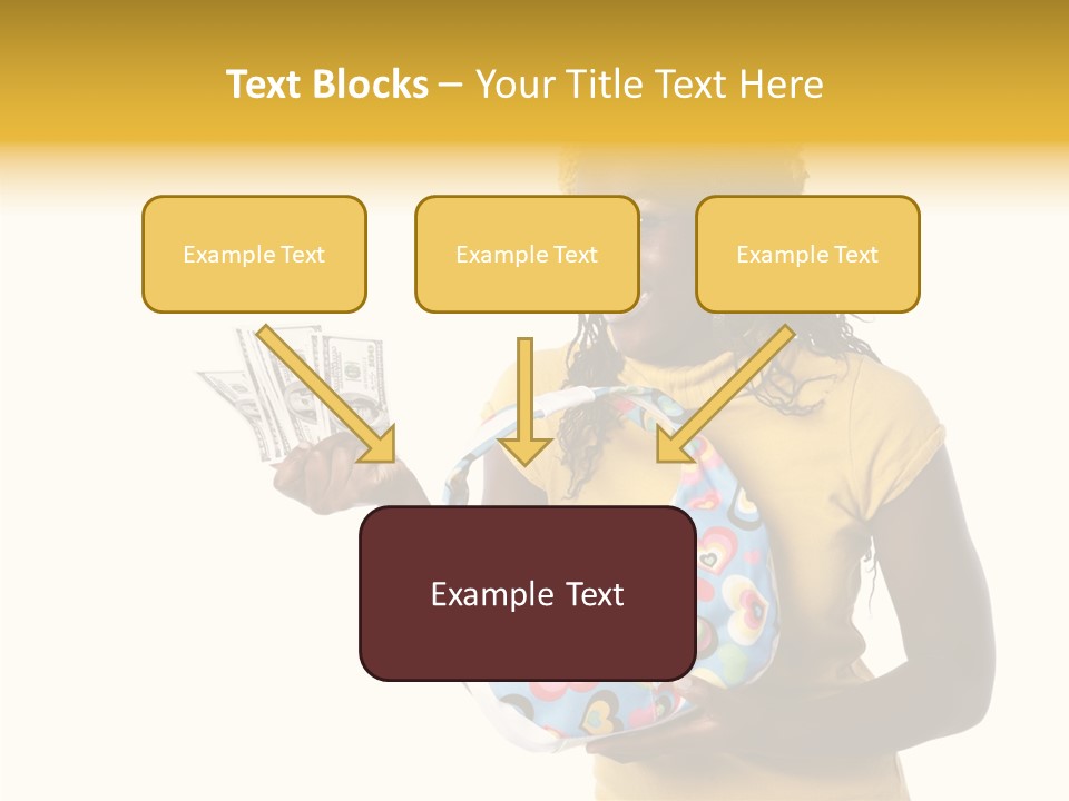 Female Hand Aging PowerPoint Template