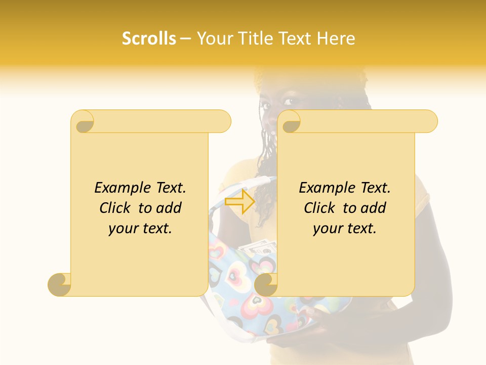 Female Hand Aging PowerPoint Template