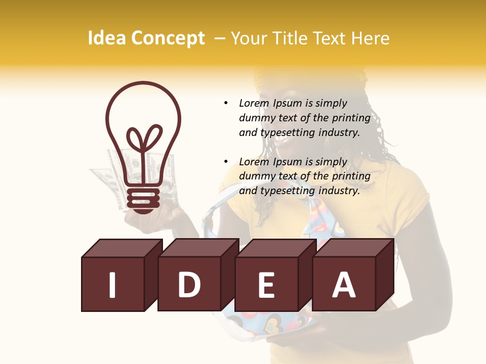 Female Hand Aging PowerPoint Template