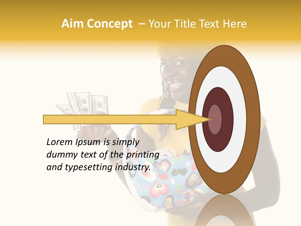 Female Hand Aging PowerPoint Template