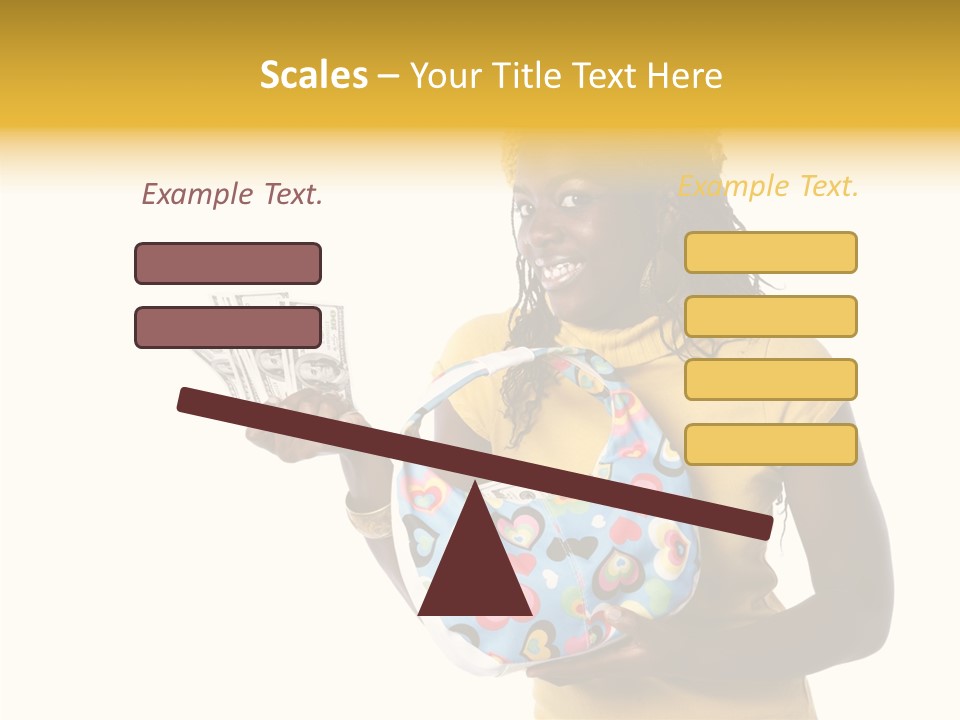 Female Hand Aging PowerPoint Template