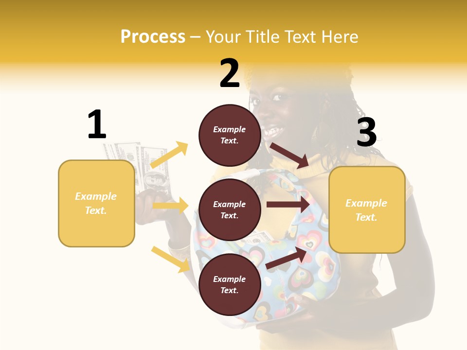 Female Hand Aging PowerPoint Template