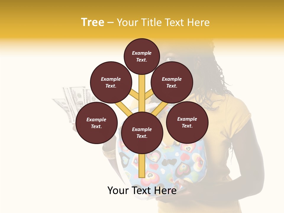 Female Hand Aging PowerPoint Template