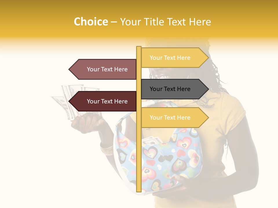 Female Hand Aging PowerPoint Template
