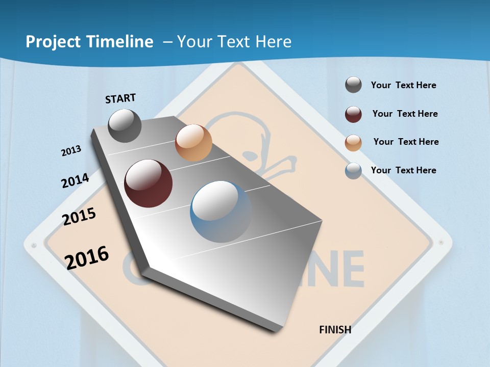 Young Finger Hold PowerPoint Template