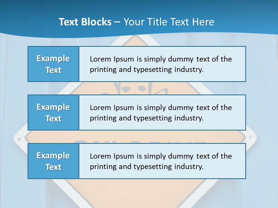 Young Finger Hold PowerPoint Template