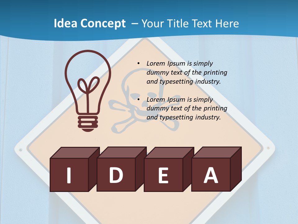 Young Finger Hold PowerPoint Template