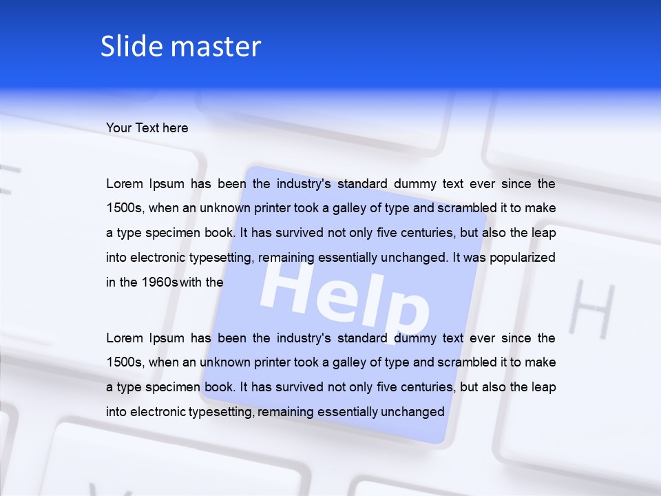 Hand Assist Help PowerPoint Template
