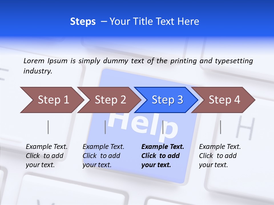 Hand Assist Help PowerPoint Template