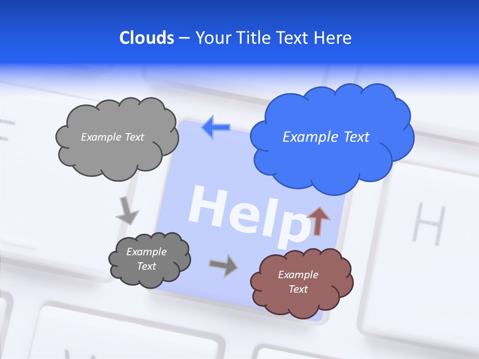 Hand Assist Help PowerPoint Template