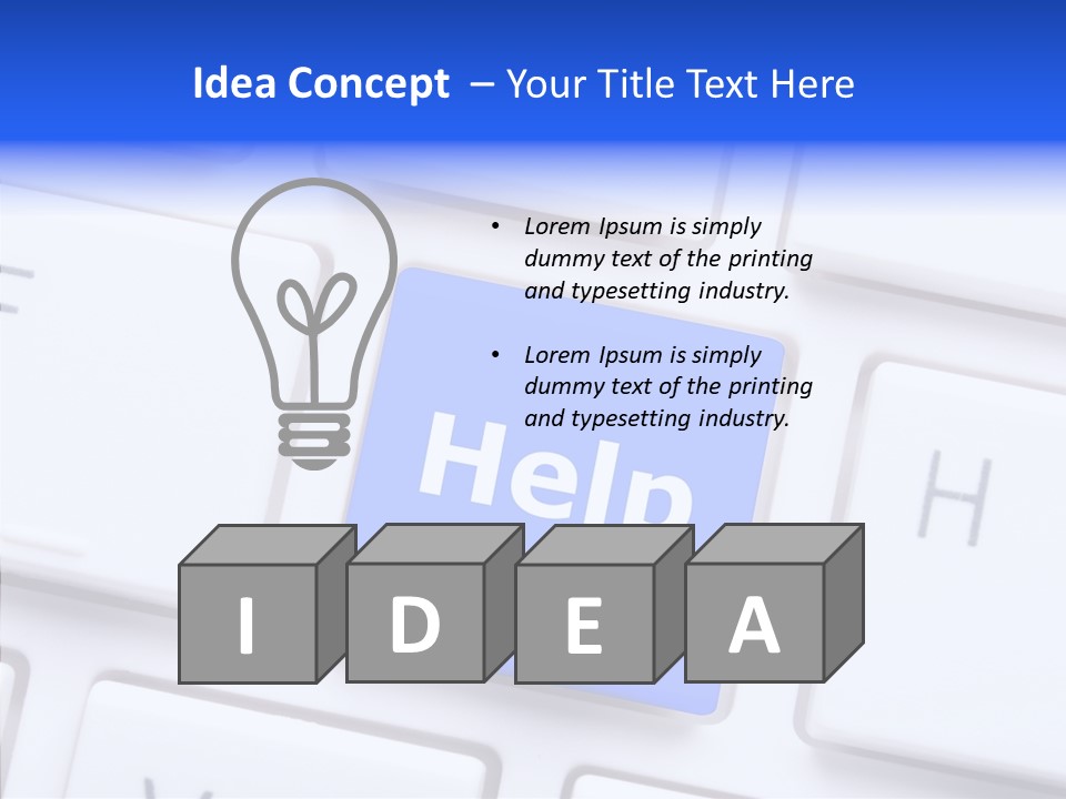 Hand Assist Help PowerPoint Template