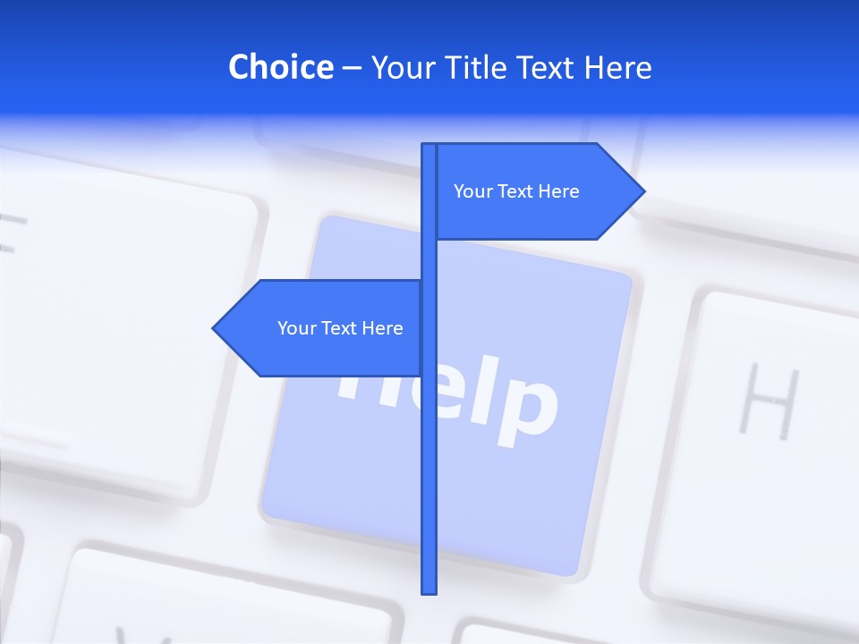Hand Assist Help PowerPoint Template