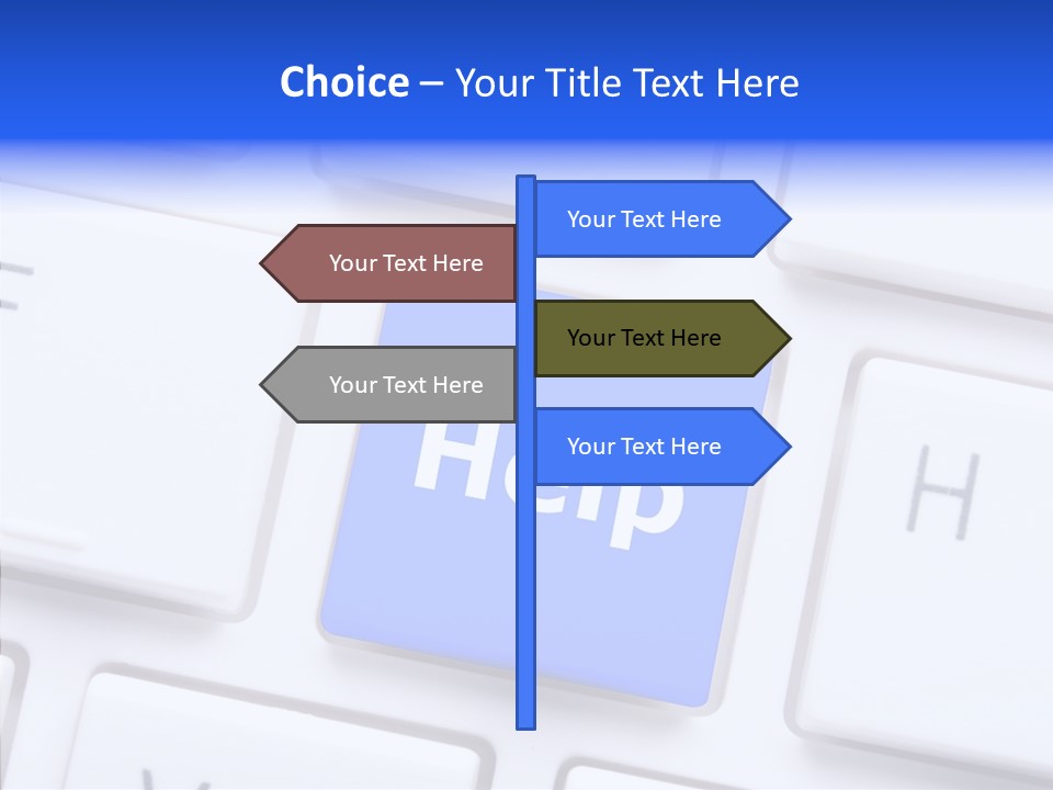 Hand Assist Help PowerPoint Template