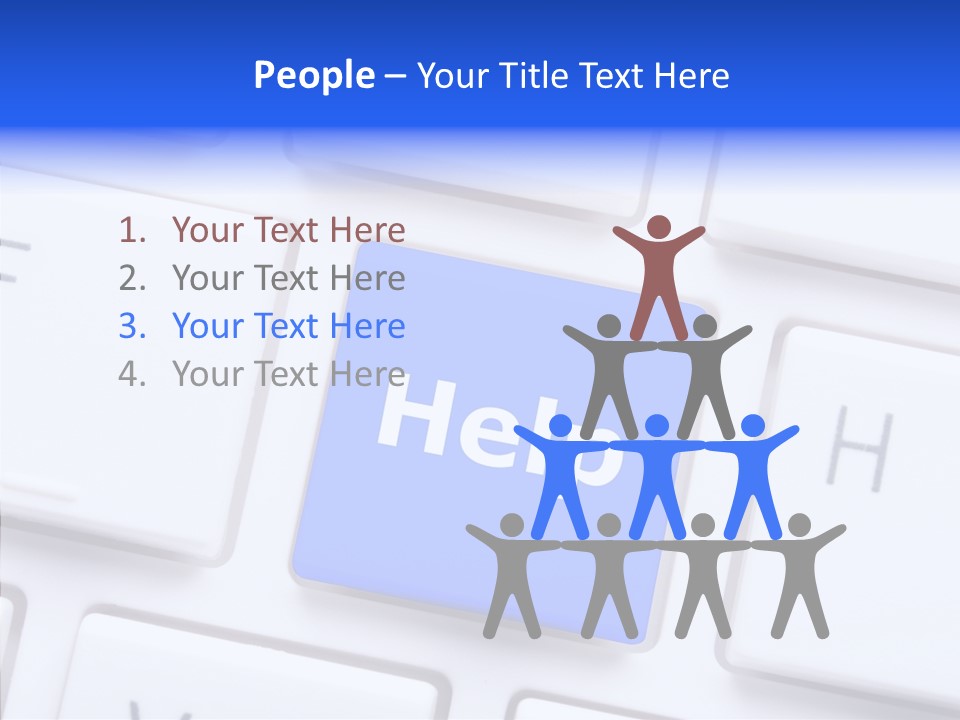 Hand Assist Help PowerPoint Template