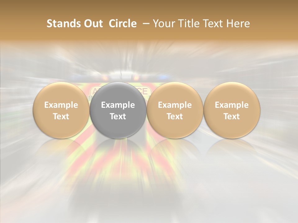 Touching Care Grandmother PowerPoint Template