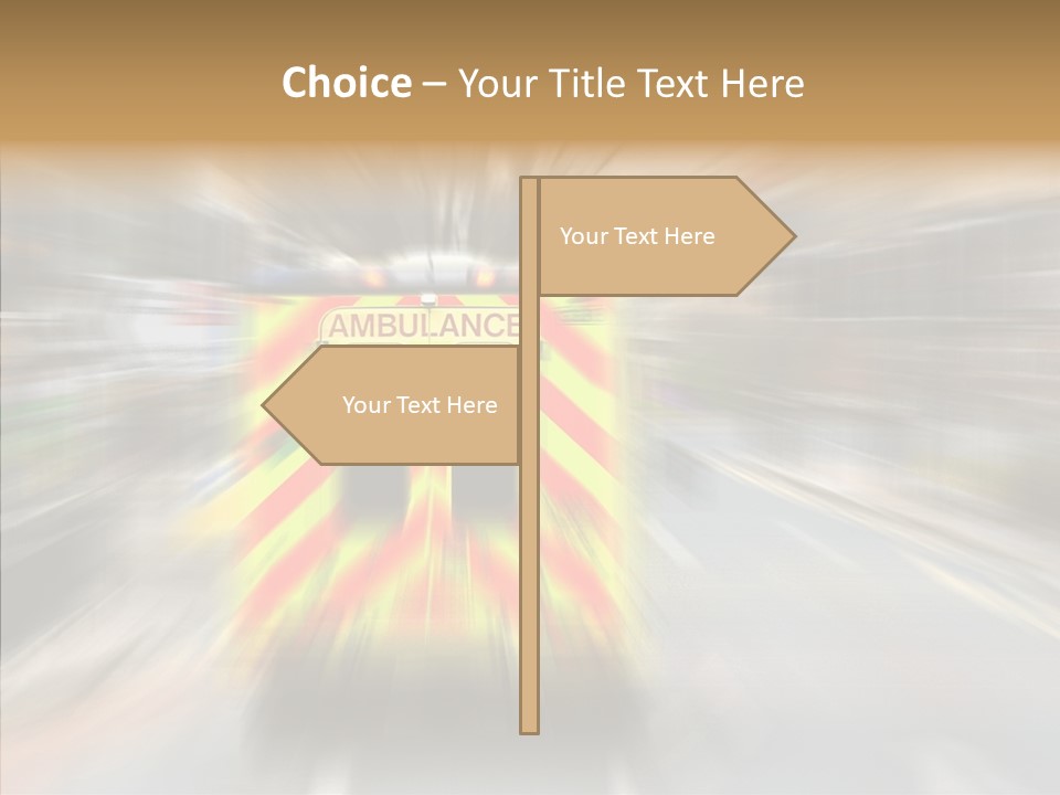 Touching Care Grandmother PowerPoint Template