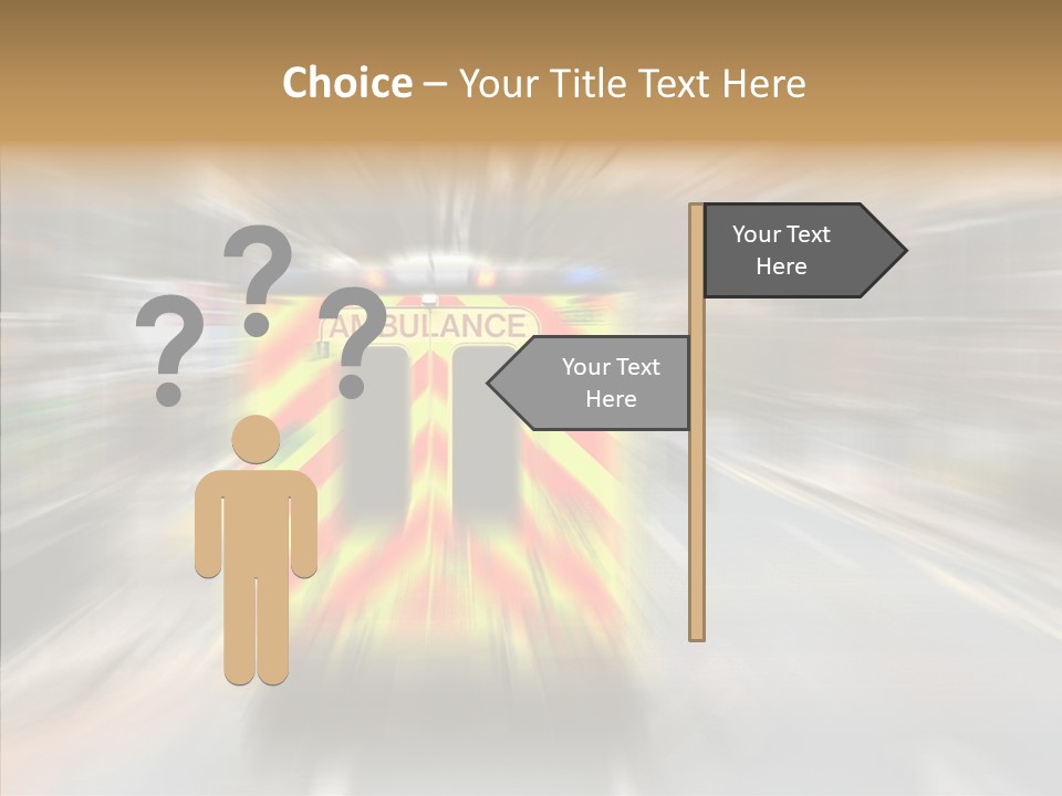 Touching Care Grandmother PowerPoint Template