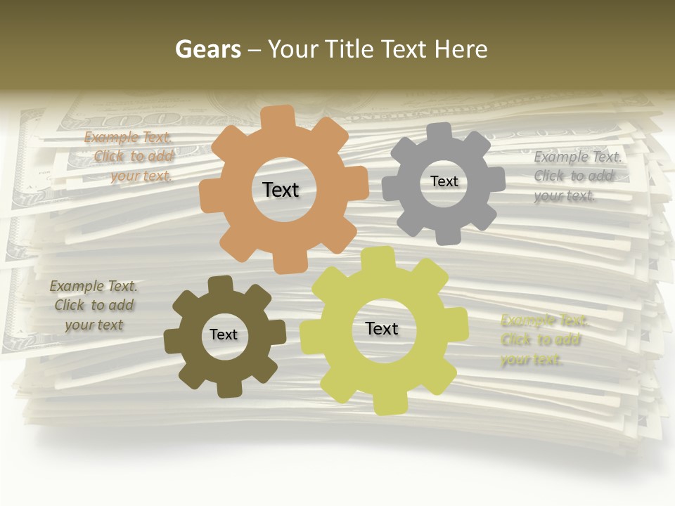 White Finger Assist PowerPoint Template