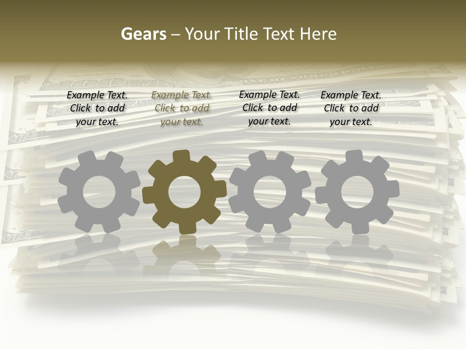 White Finger Assist PowerPoint Template