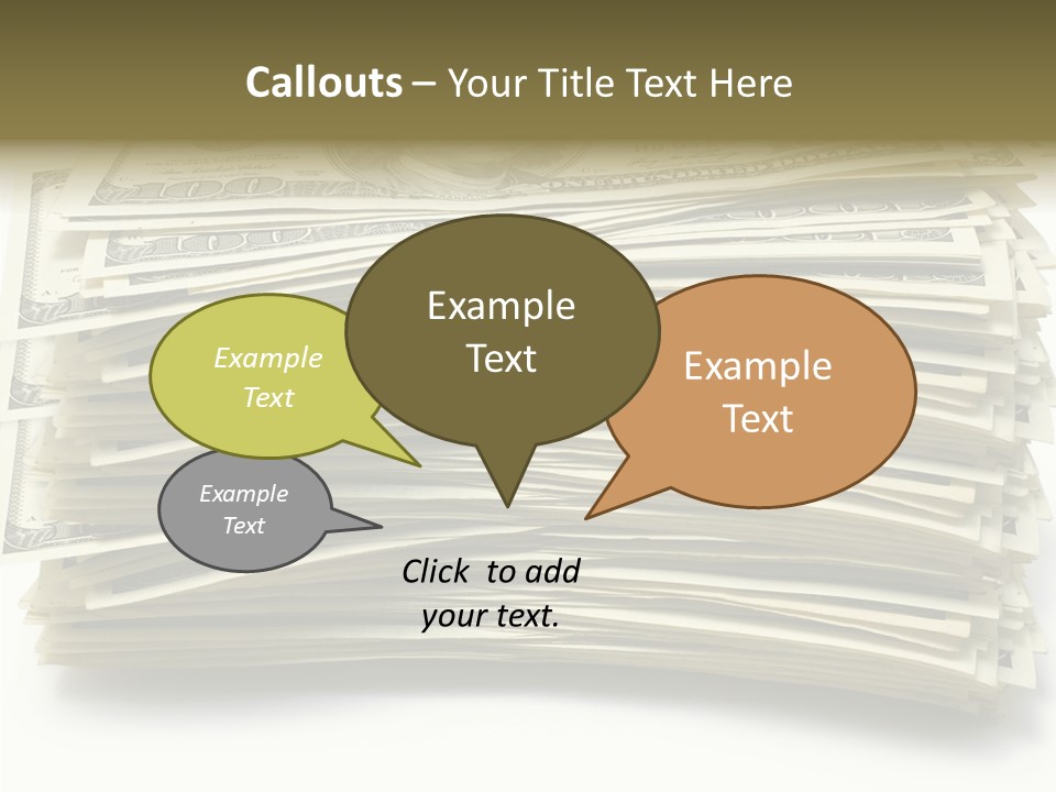 White Finger Assist PowerPoint Template