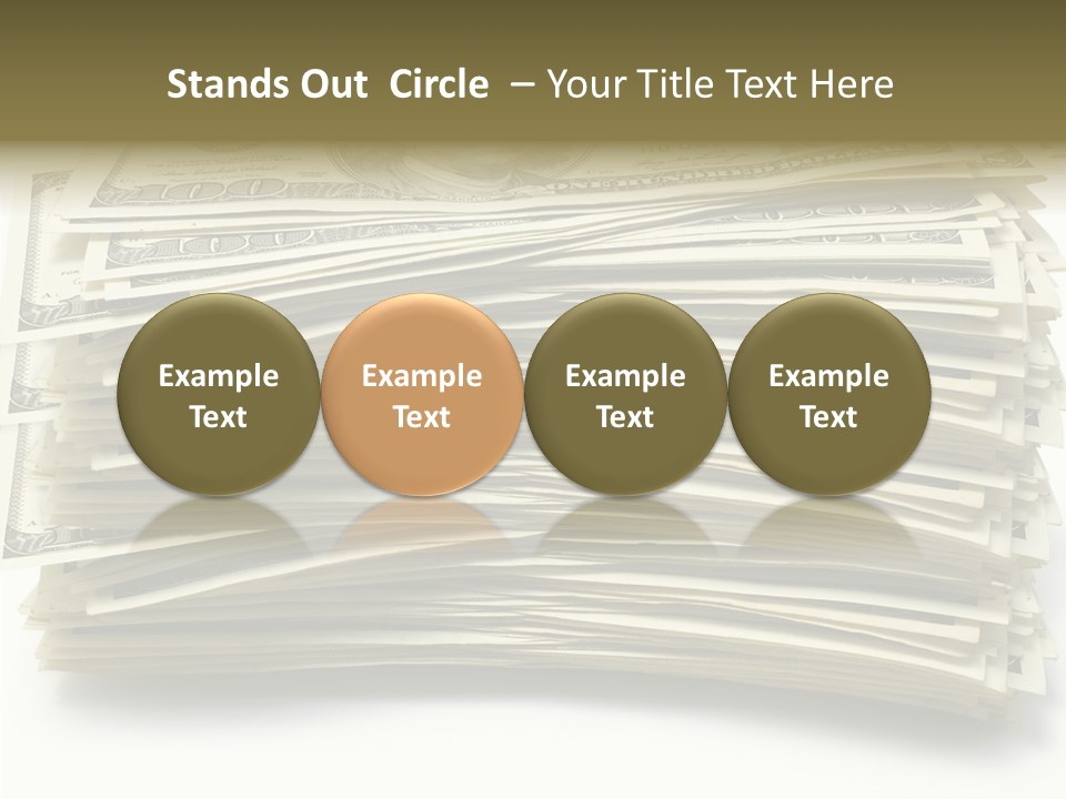 White Finger Assist PowerPoint Template