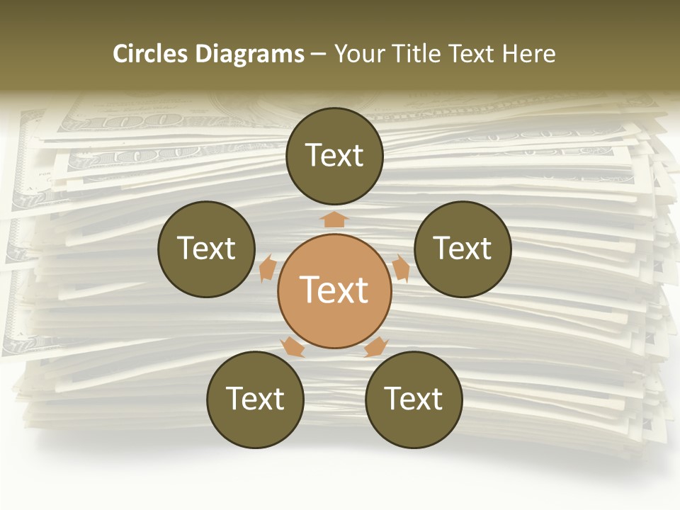 White Finger Assist PowerPoint Template