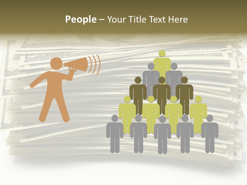 White Finger Assist PowerPoint Template