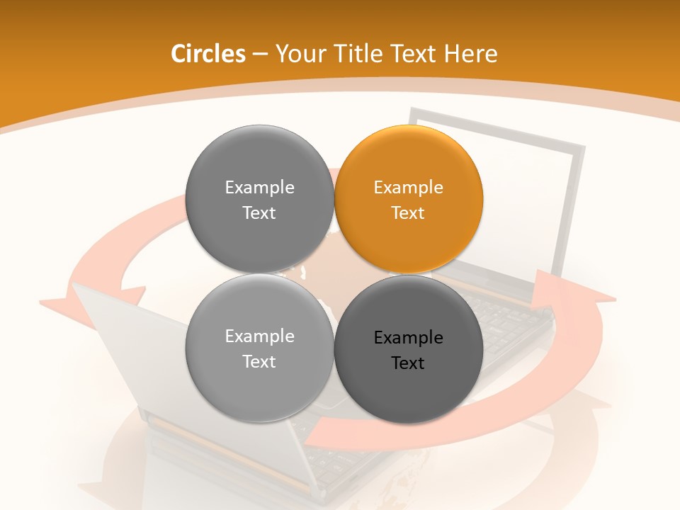 Togetherness White Background Assist PowerPoint Template