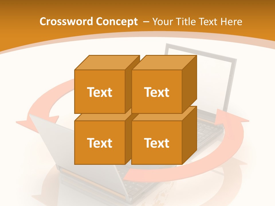 Togetherness White Background Assist PowerPoint Template