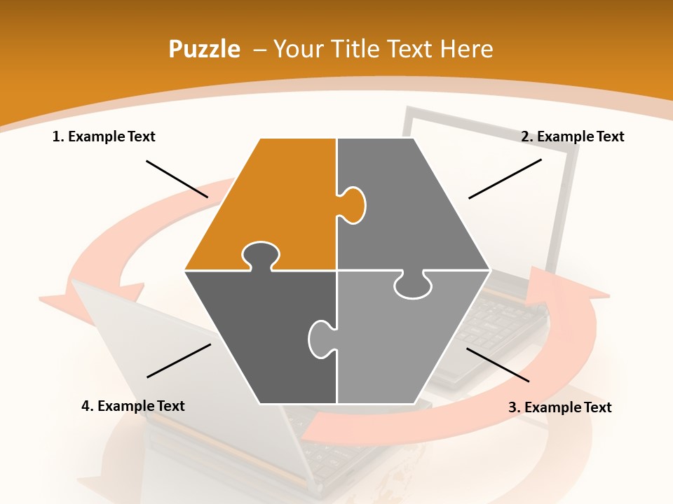 Togetherness White Background Assist PowerPoint Template