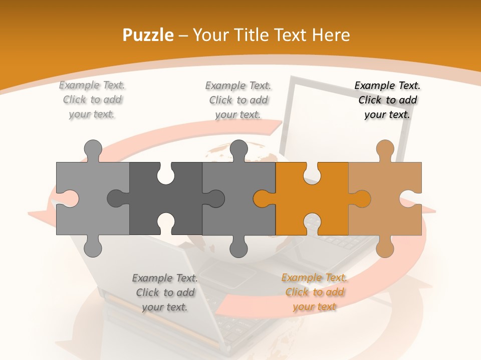 Togetherness White Background Assist PowerPoint Template