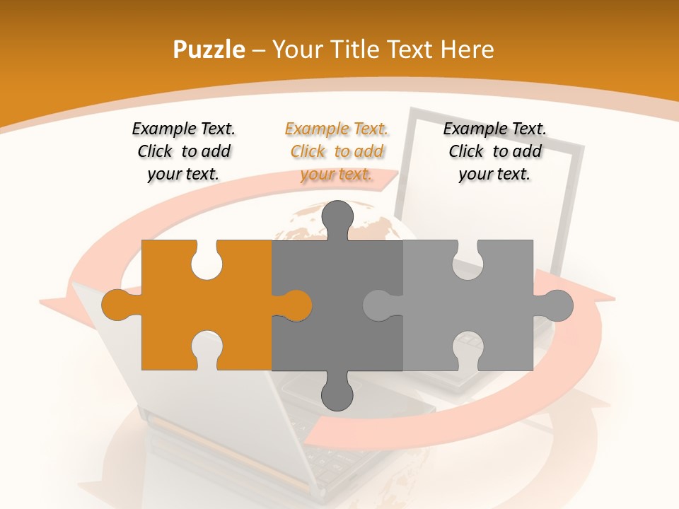 Togetherness White Background Assist PowerPoint Template