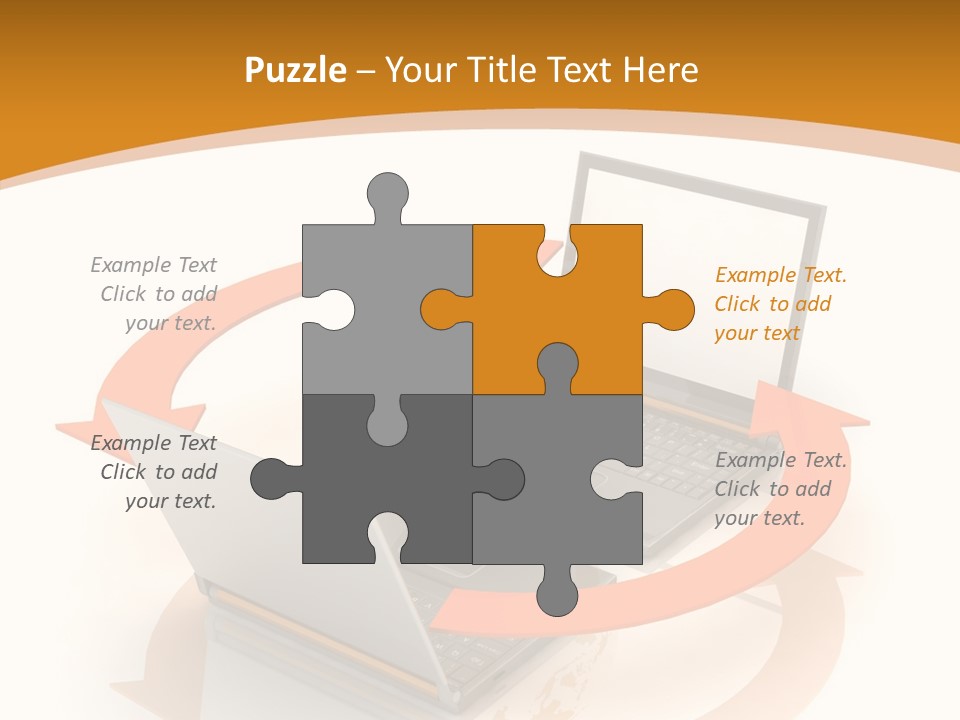 Togetherness White Background Assist PowerPoint Template