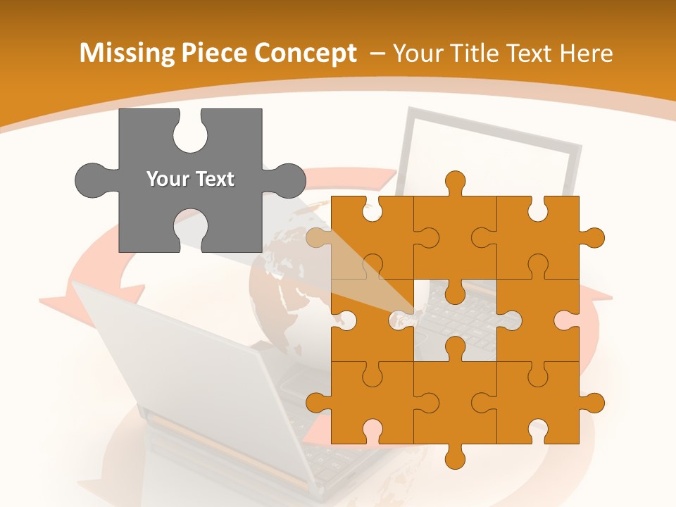 Togetherness White Background Assist PowerPoint Template