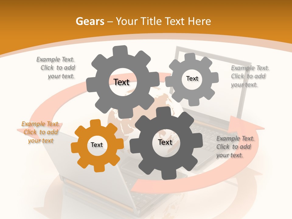 Togetherness White Background Assist PowerPoint Template