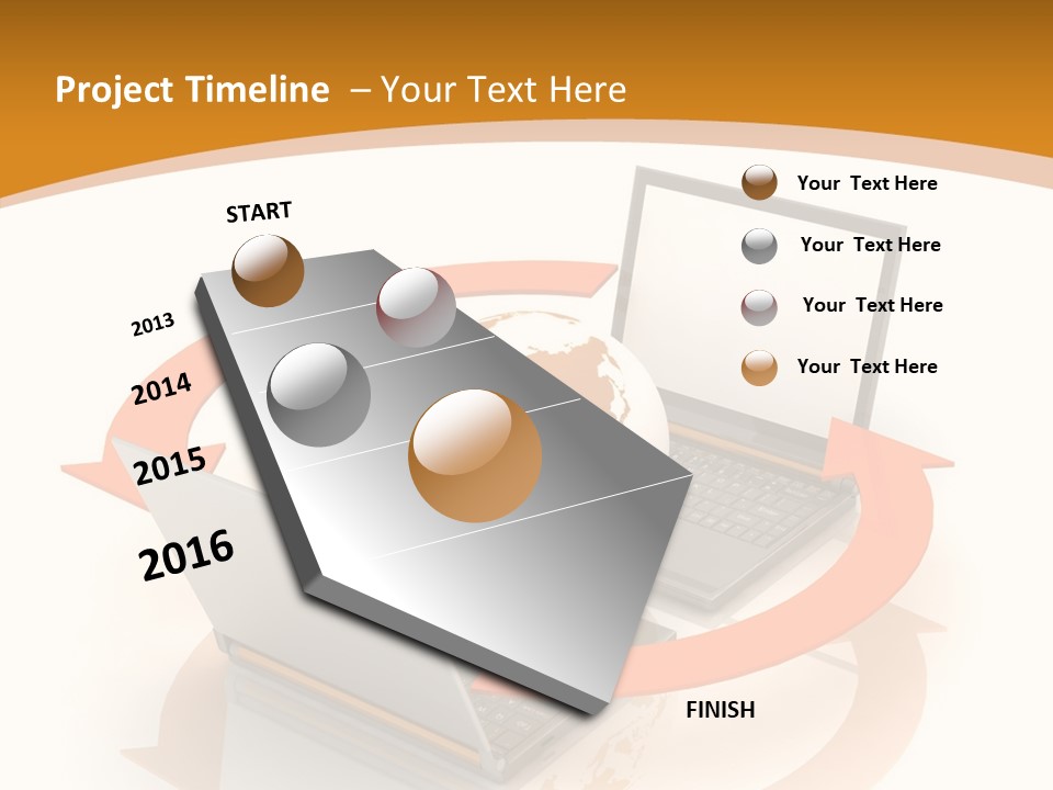 Togetherness White Background Assist PowerPoint Template