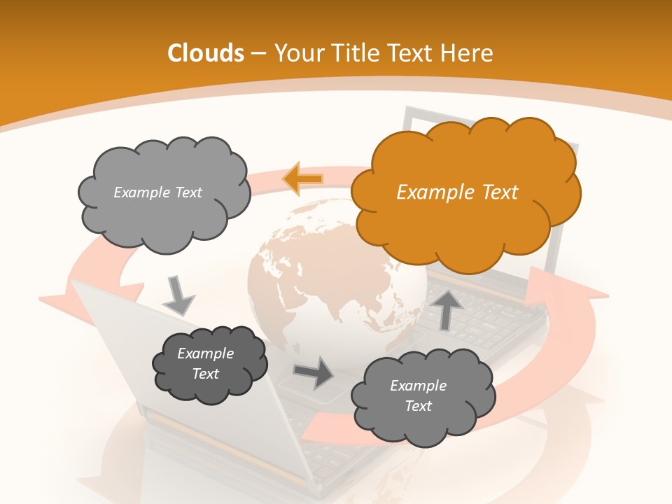 Togetherness White Background Assist PowerPoint Template