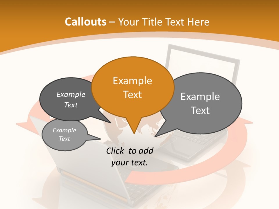 Togetherness White Background Assist PowerPoint Template