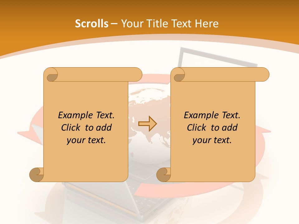 Togetherness White Background Assist PowerPoint Template