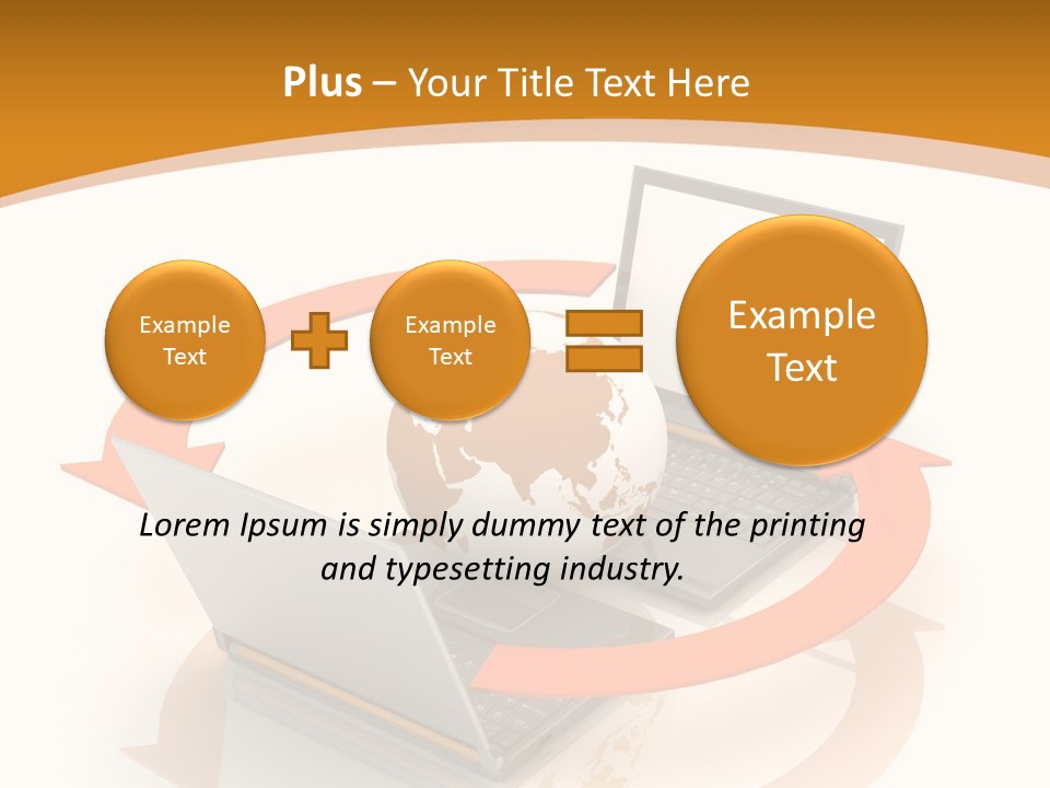Togetherness White Background Assist PowerPoint Template