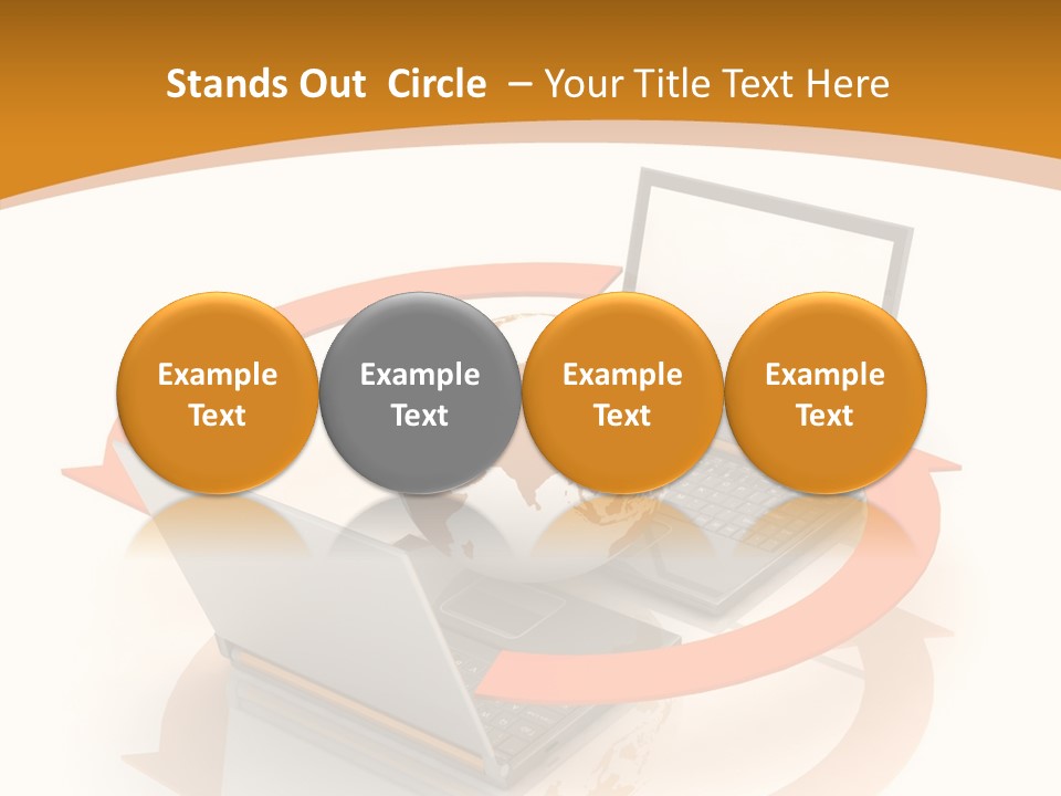 Togetherness White Background Assist PowerPoint Template