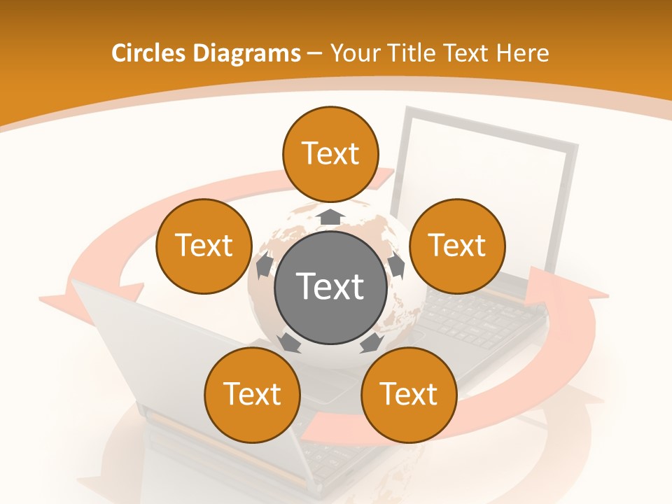 Togetherness White Background Assist PowerPoint Template