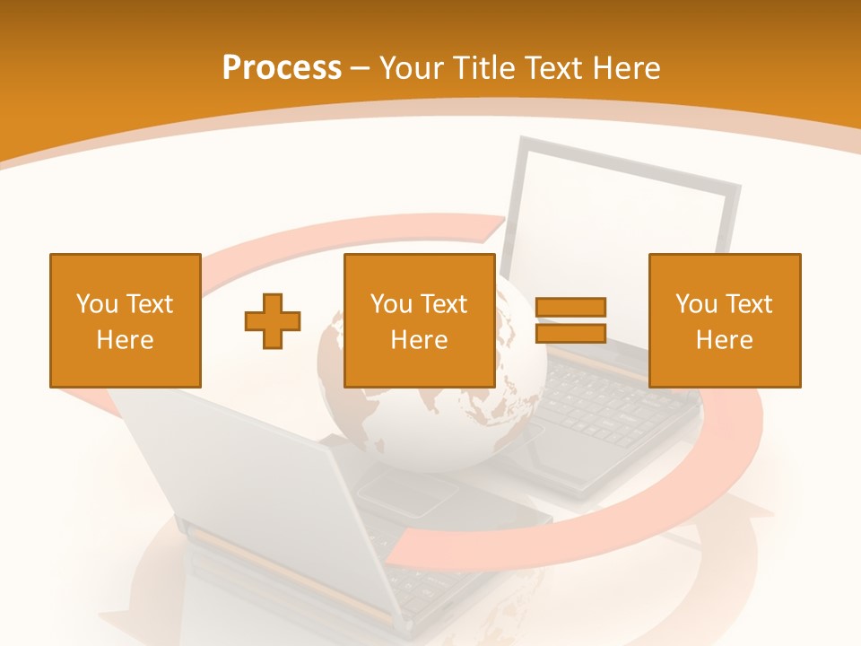 Togetherness White Background Assist PowerPoint Template
