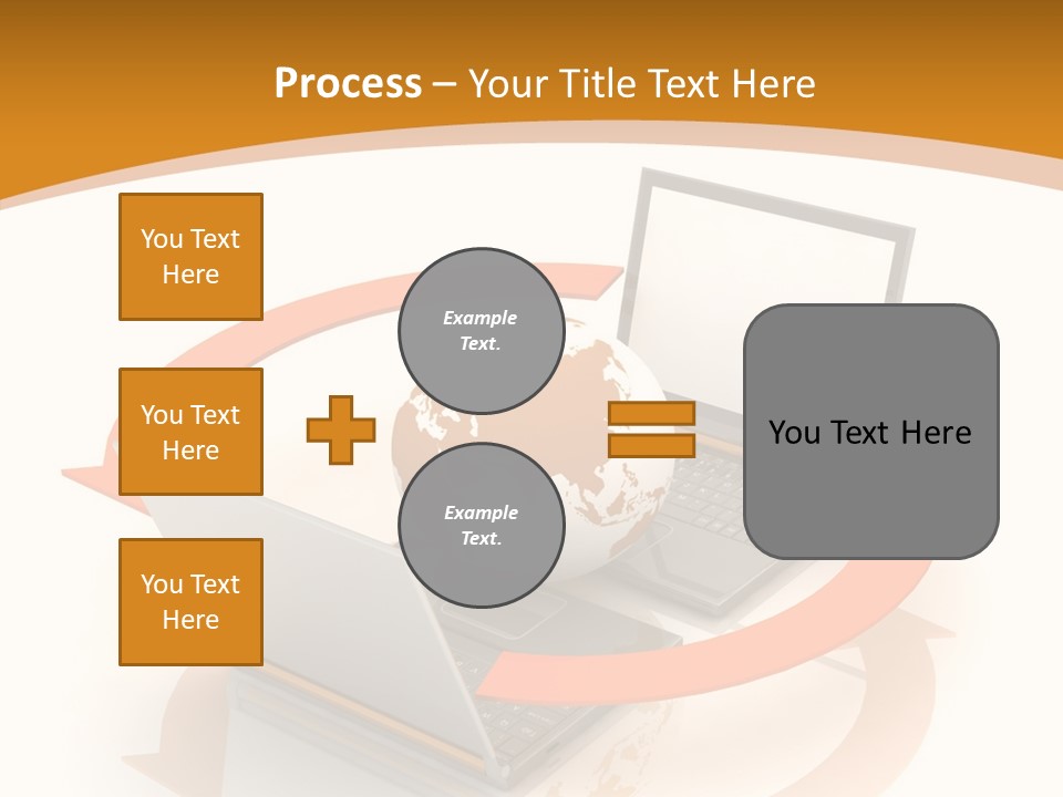 Togetherness White Background Assist PowerPoint Template