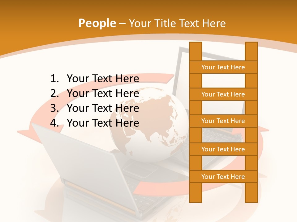 Togetherness White Background Assist PowerPoint Template